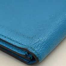 Hermes Bleu Izmir Bearn Evercolor Wallet