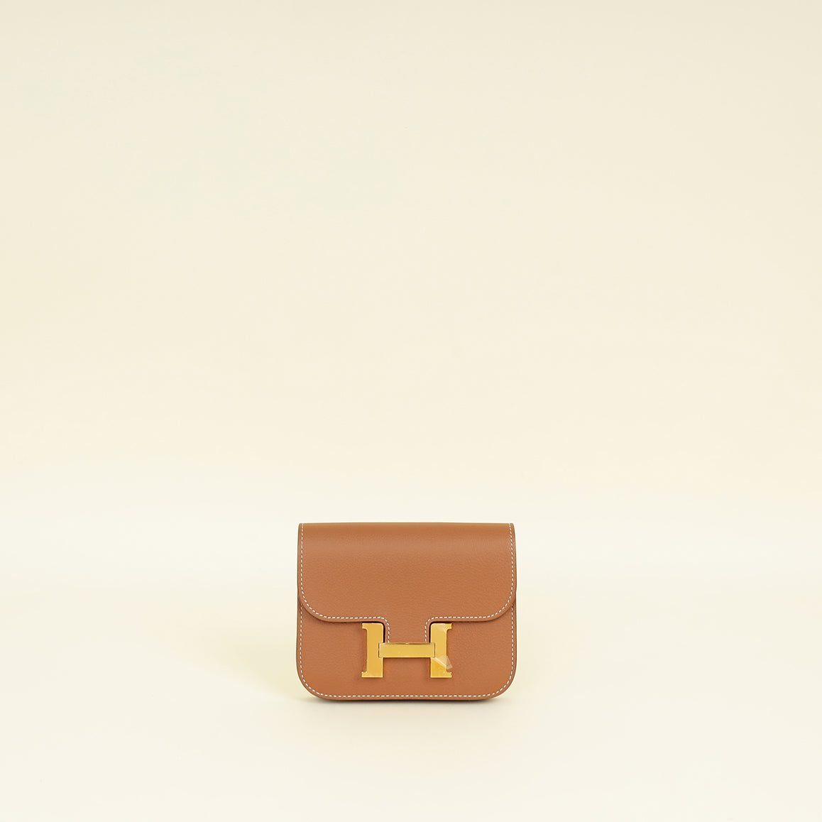 Hermes Gold Constance Slim Wallet