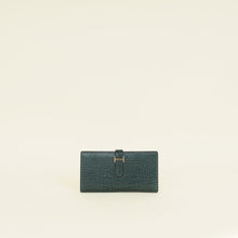 Hermes Vert Titien Bearn Matte Alligator Wallet