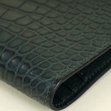 Hermes Vert Titien Bearn Matte Alligator Wallet
