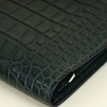 Hermes Vert Titien Bearn Matte Alligator Wallet