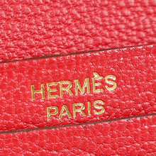 Hermes Rouge Grenate Mysore Goatskin Bearn Wallet