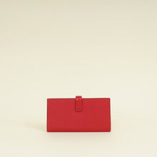 Hermes Rouge Grenate Mysore Goatskin Bearn Wallet