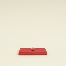 Hermes Rouge Grenate Mysore Goatskin Bearn Wallet