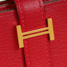 Hermes Rouge Grenate Mysore Goatskin Bearn Wallet