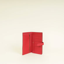 Hermes Rouge Grenate Mysore Goatskin Bearn Wallet