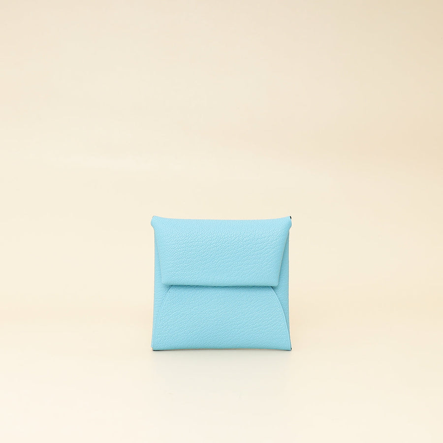 Hermes Bleu De Nord Mysore Goatskin Bastia Change Purse