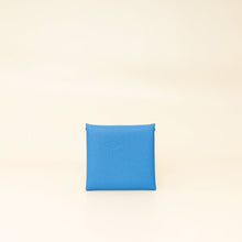 Hermes Bleu Hydra Mysore Goatskin Bastia Change Purse