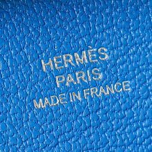 Hermes Bleu Hydra Mysore Goatskin Bastia Change Purse
