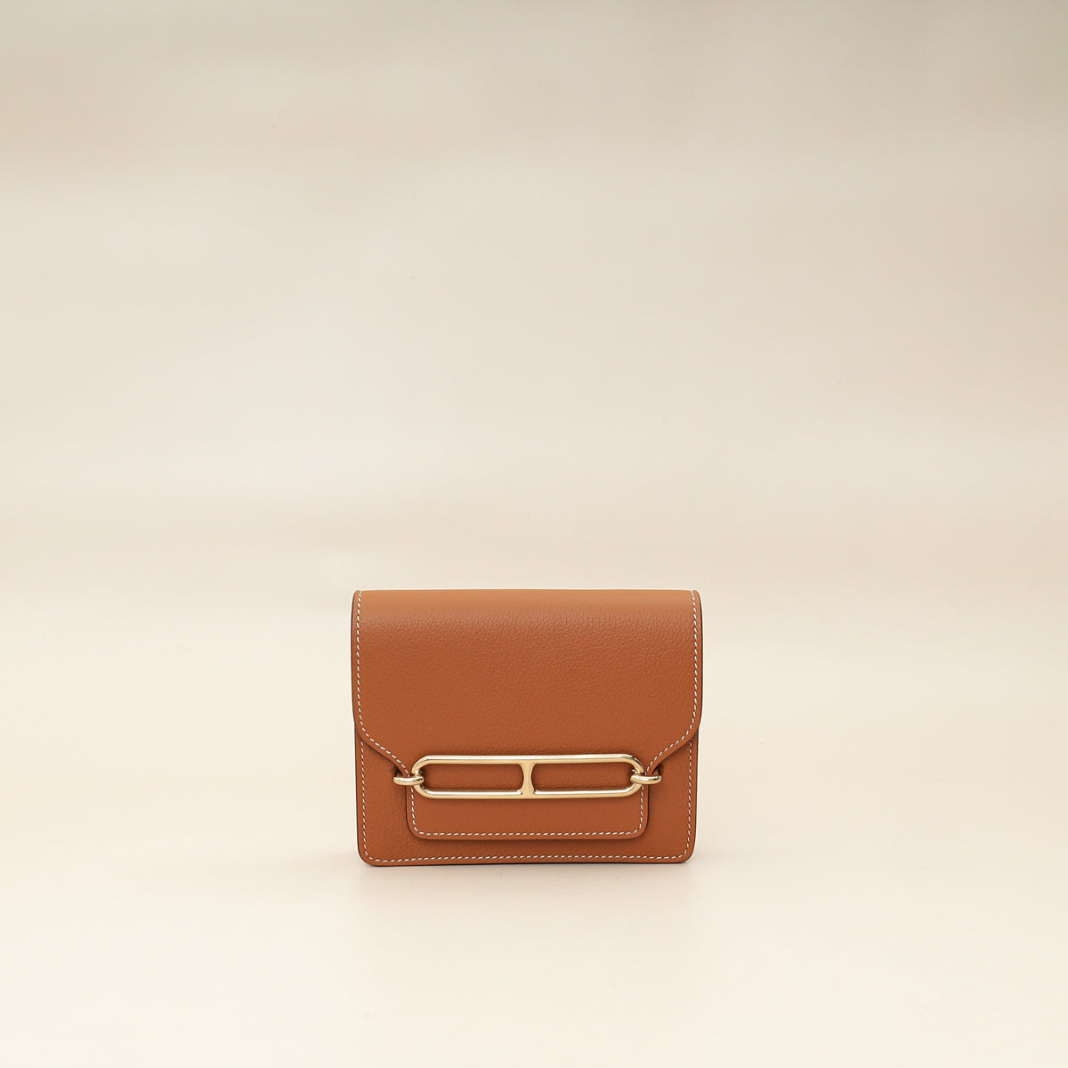 Hermes Gold Roulis Slim Evercolor Wallet