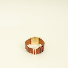 Hermes Gold Diamond Heure Quartz Movement Medium Model, 30 mm H Watch