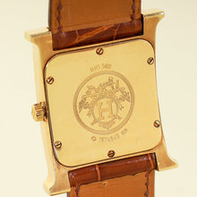 Hermes Gold Diamond Heure Quartz Movement Medium Model, 30 mm H Watch