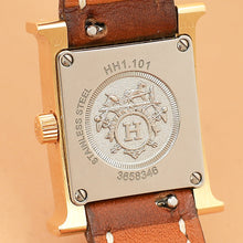Hermes Yellow Gold Plated Heure H Mini Model 21mm Quartz Watch