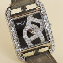 Hermes Stainless Steel Cap Code Diamond Small Model Quartz Movement Watch