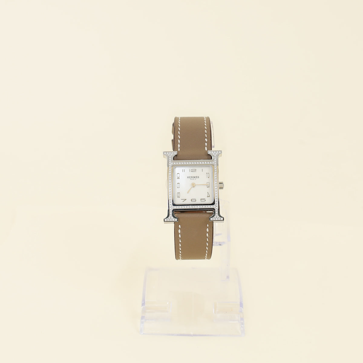 Hermes Stainless Steel Heure H Quartz Watch