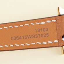 Hermes Yellow-Gold Plated Stainless Steel Mini Heure H Quartz Watch
