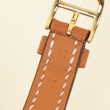 Hermes Yellow-Gold Plated Stainless Steel Mini Heure H Quartz Watch