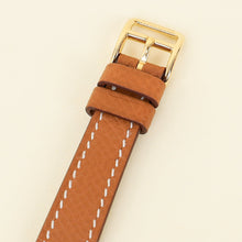Hermes Yellow-Gold Plated Stainless Steel Mini Heure H Quartz Watch
