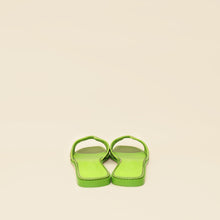 Hermes Vert Absinthe Lizard Oran Sandals 39
