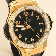 Hublot 18K Rose Gold Diamond Big Bang Quartz 38mm Watch