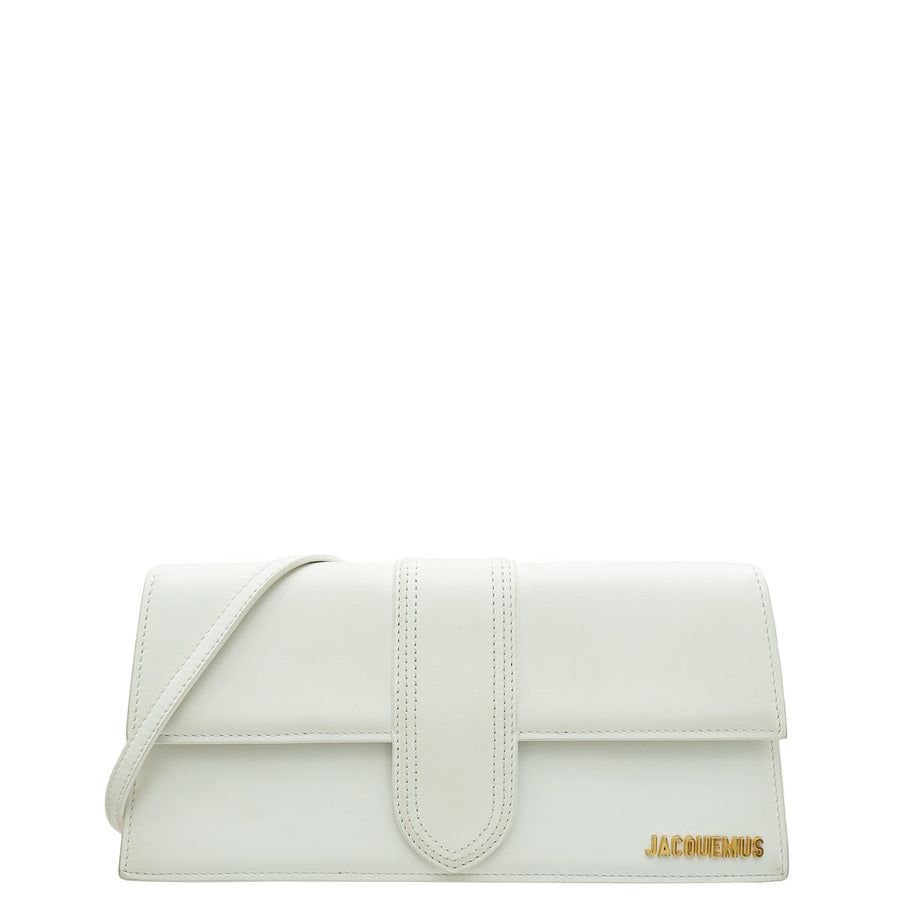 Jacquemus White Le Bambino Long Les Classique Large Bag