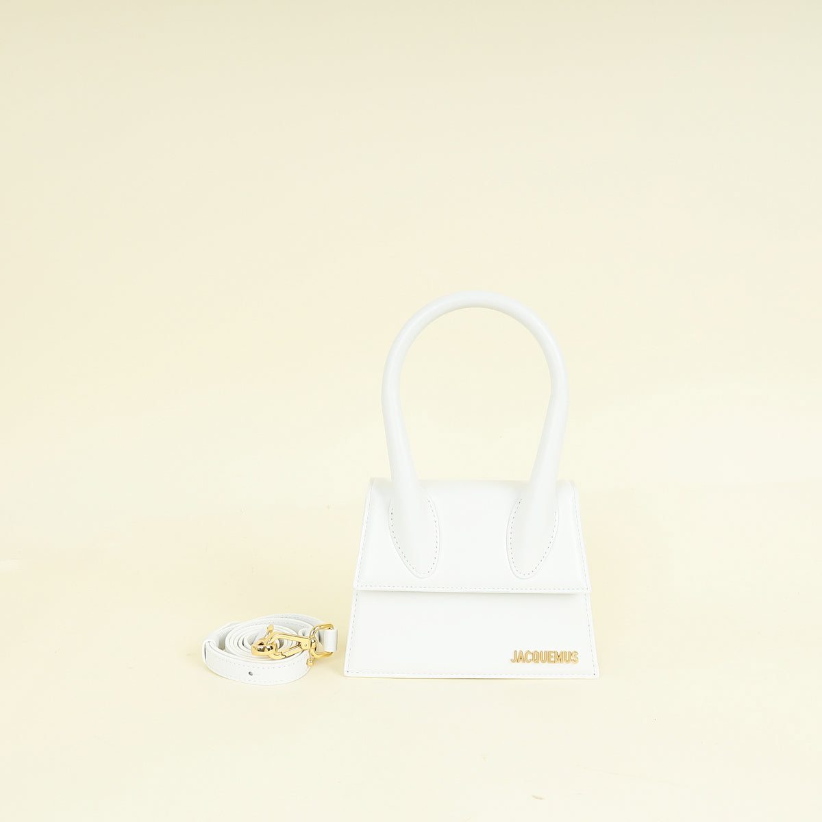 Jacquemus White Le Chiquito Moyen Bag