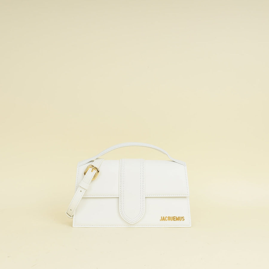 Jacquemus White The Bambino Les Classiques Large Bag