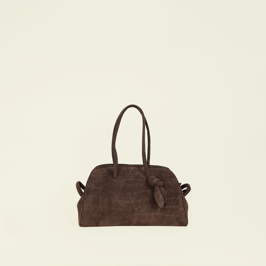 Jacquemus Dark Brown The Turismo La Croisiere Soft Bowling Bag