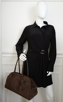 Jacquemus Dark Brown The Turismo La Croisiere Soft Bowling Bag