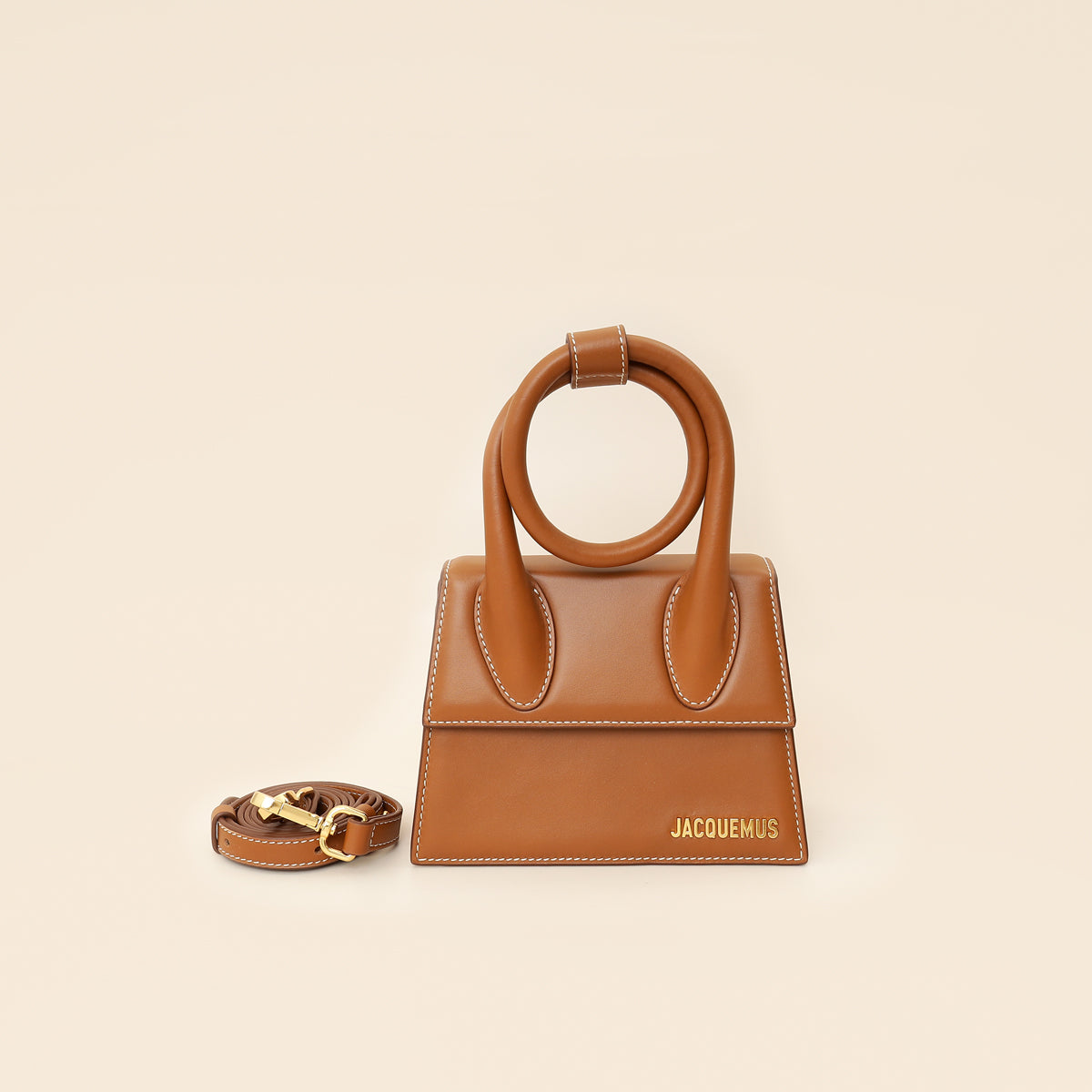 Jacquemus Light Brown Les Classiques The Knot Chiquito Bag