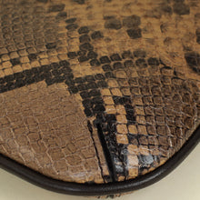 Jacquemus Dark Brown Le Bisou Perle Python-Embossed Shoulder Bag