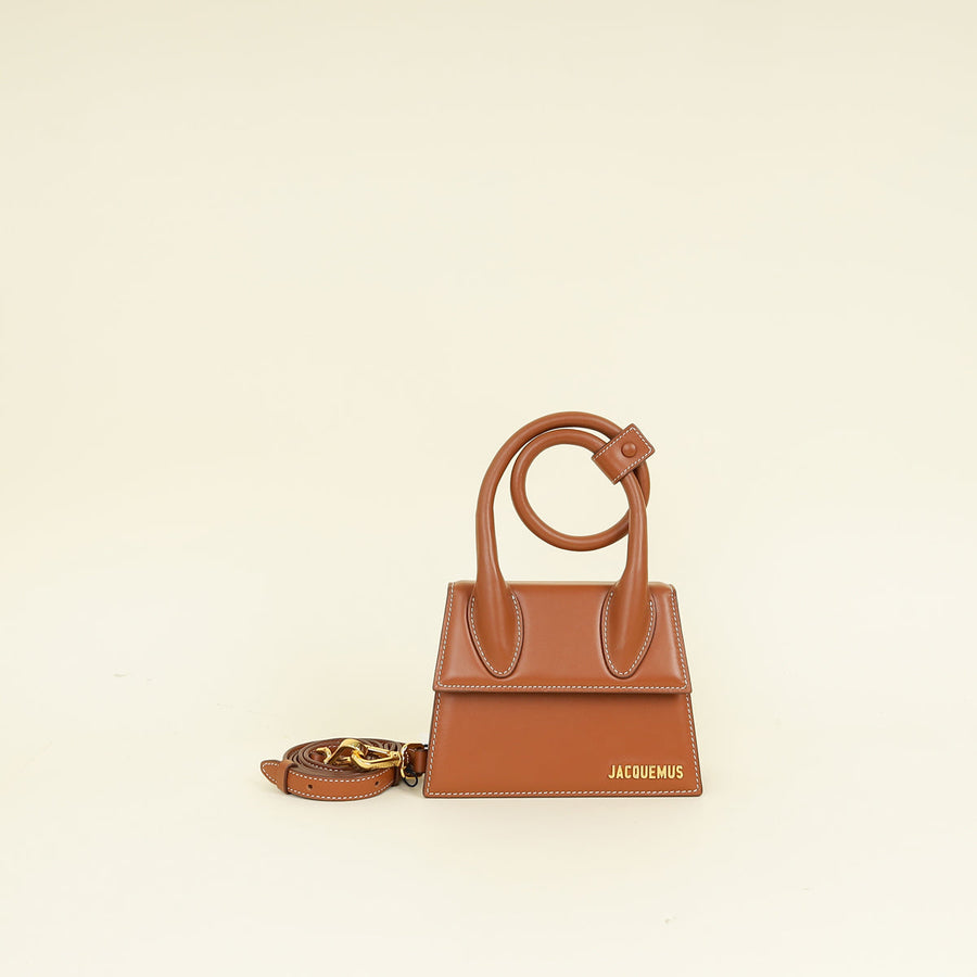 Jacquemus Light Brown Le Chiquito Noeud Bag