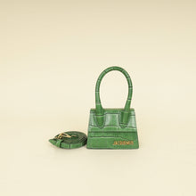 Jacquemus Green Croco Embossed Chiquito Mini Bag