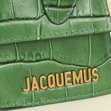 Jacquemus Green Croco Embossed Chiquito Mini Bag