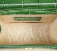 Jacquemus Green Croco Embossed Chiquito Mini Bag