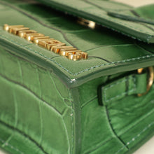 Jacquemus Green Croco Embossed Chiquito Mini Bag