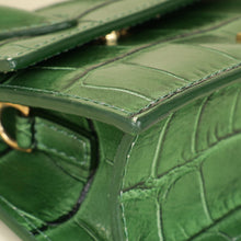 Jacquemus Green Croco Embossed Chiquito Mini Bag