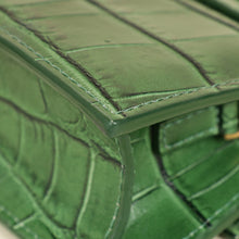Jacquemus Green Croco Embossed Chiquito Mini Bag