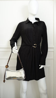 Jacquemus Bicolor Le Bisou Perle Metallic Shoulder Bag
