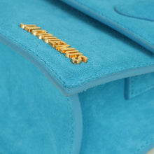 Jacquemus Turquoise Suede Le Chiquito Moyen Bag