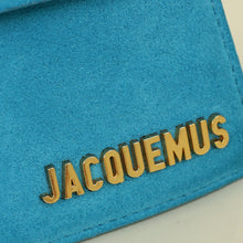 Jacquemus Turquoise Suede Le Chiquito Moyen Bag