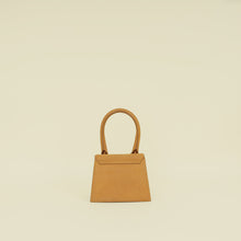 Jacquemus Light Brown Crocodile Embossed Le Chiquito Moyen Top Handle Bag