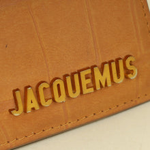 Jacquemus Light Brown Crocodile Embossed Le Chiquito Moyen Top Handle Bag
