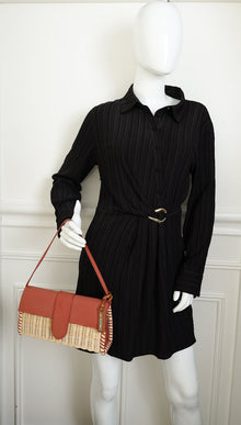 Jacquemus Rust Le Bambino Long Osier Bag