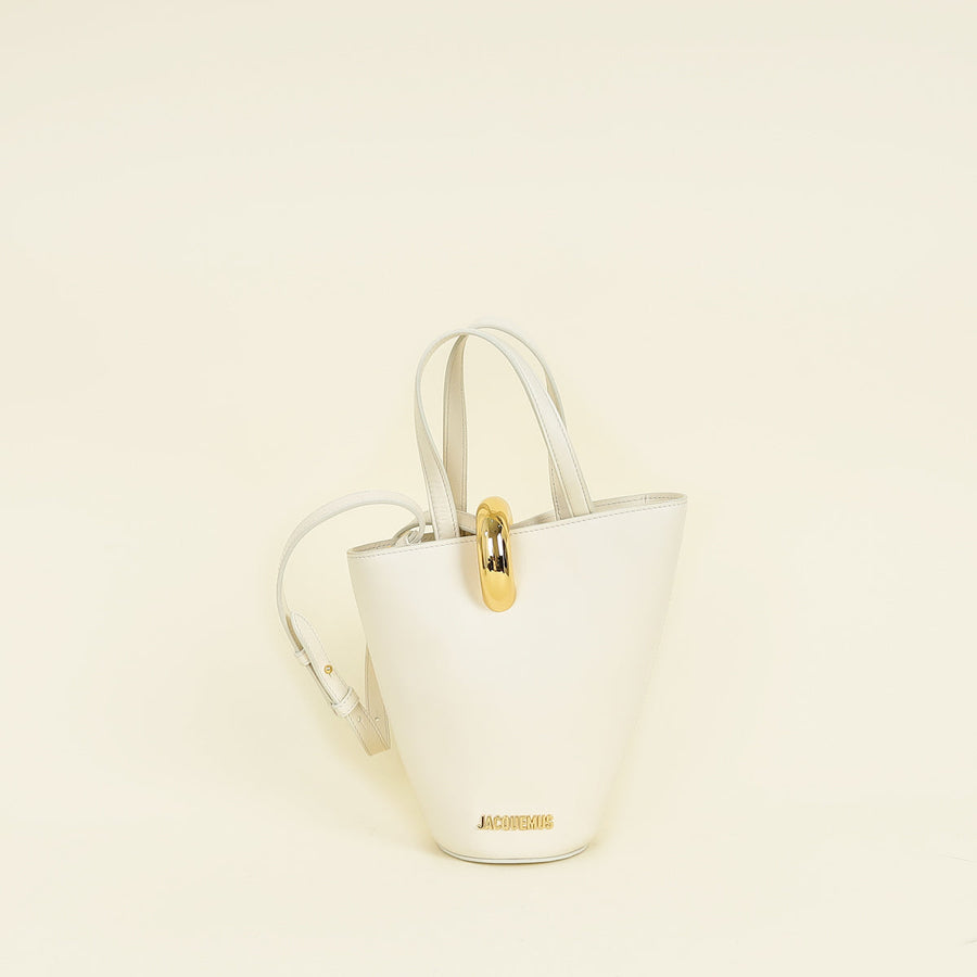 Jacquemus Light Ivory Le Petit Bambola Bucket Bag