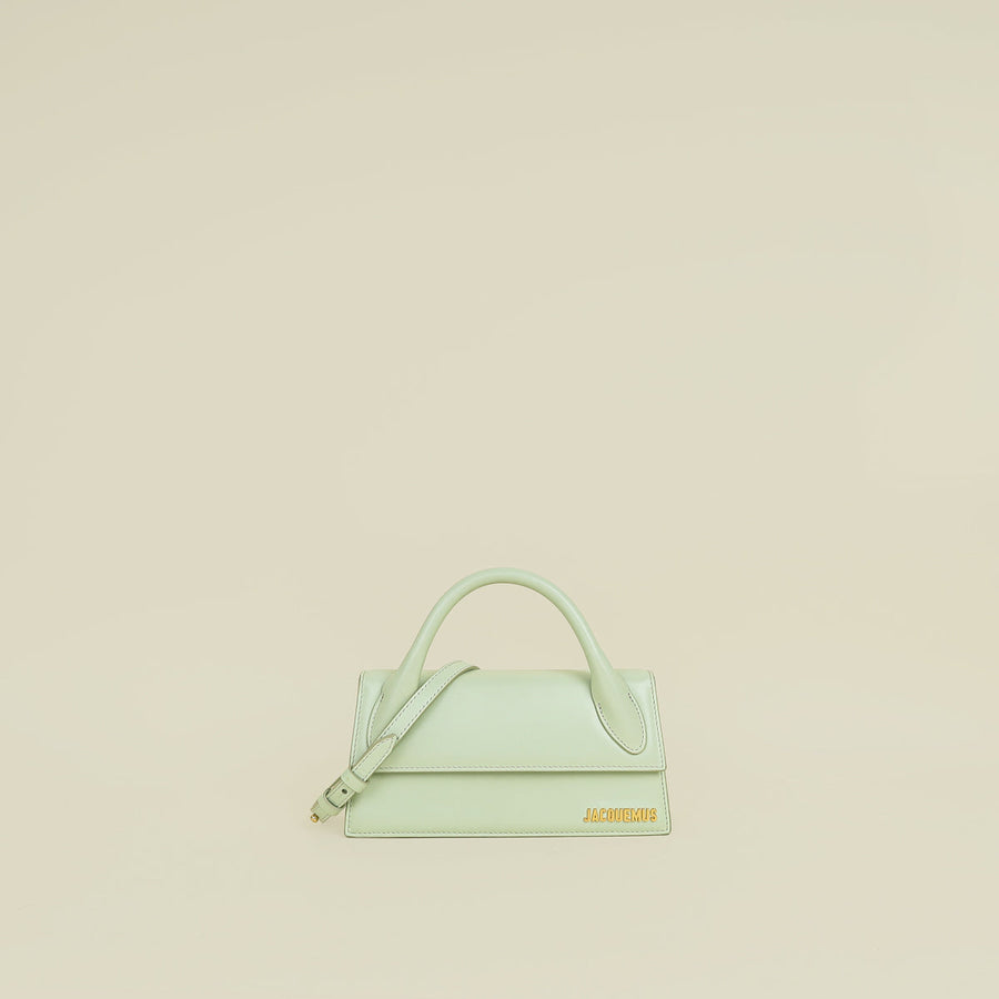 Jacquemus Mint Green Le Chiquito Long Top-Handle Bag