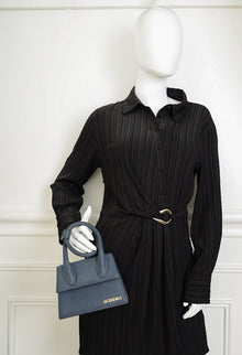 Jacquemus Navy Blue Le Chiquito Noeud Bag