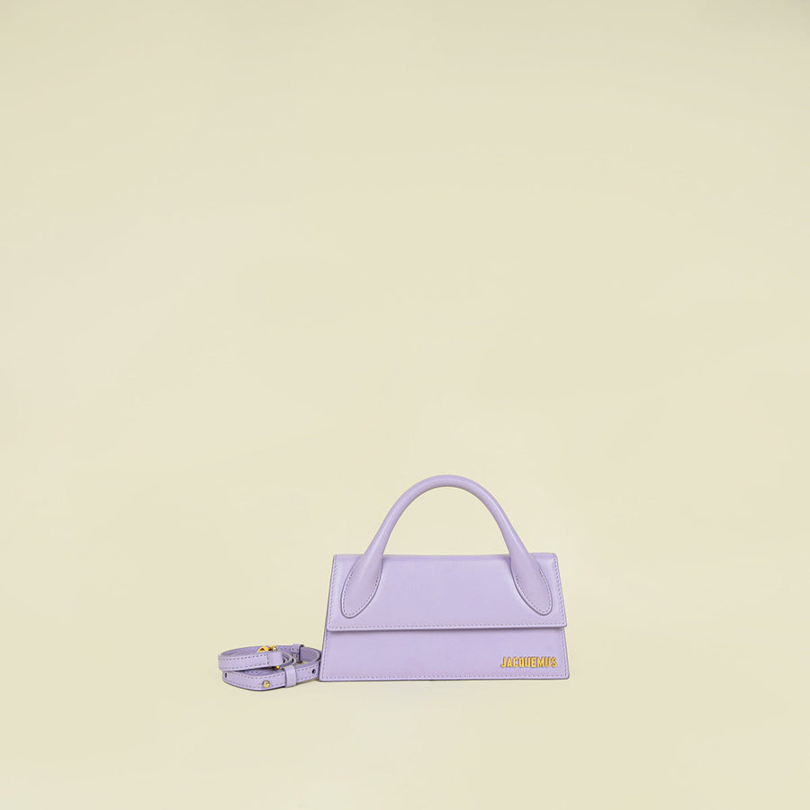 Jacquemus Purple Le Chiquito Long Top-Handle Bag
