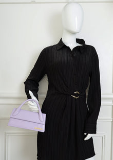 Jacquemus Purple Le Chiquito Long Top-Handle Bag
