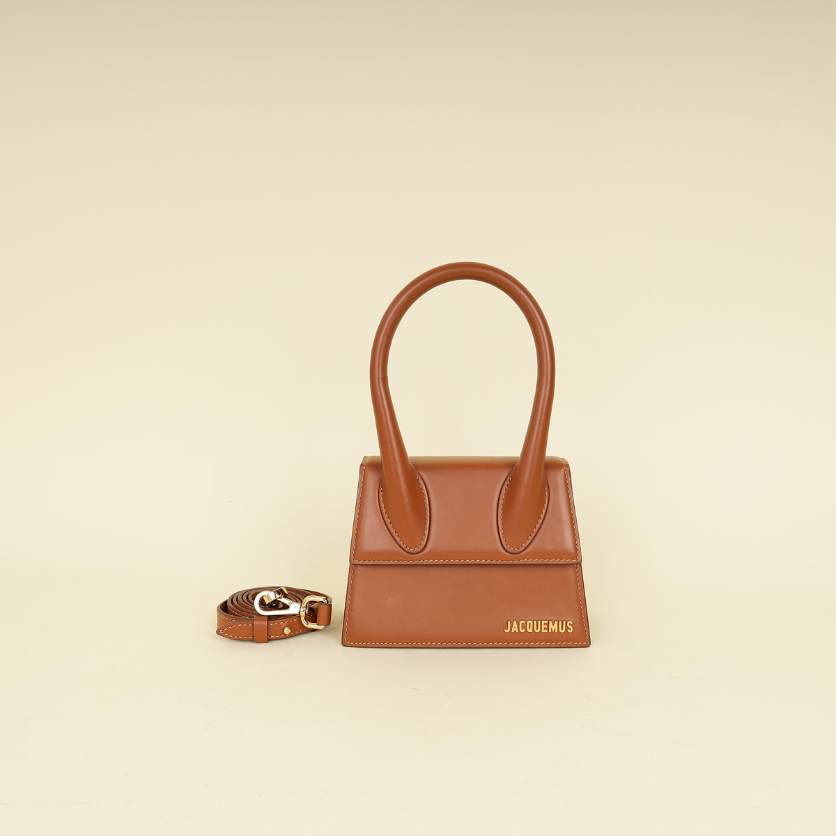 Jacquemus Brown Tan Le Chiquito Moyen Bag